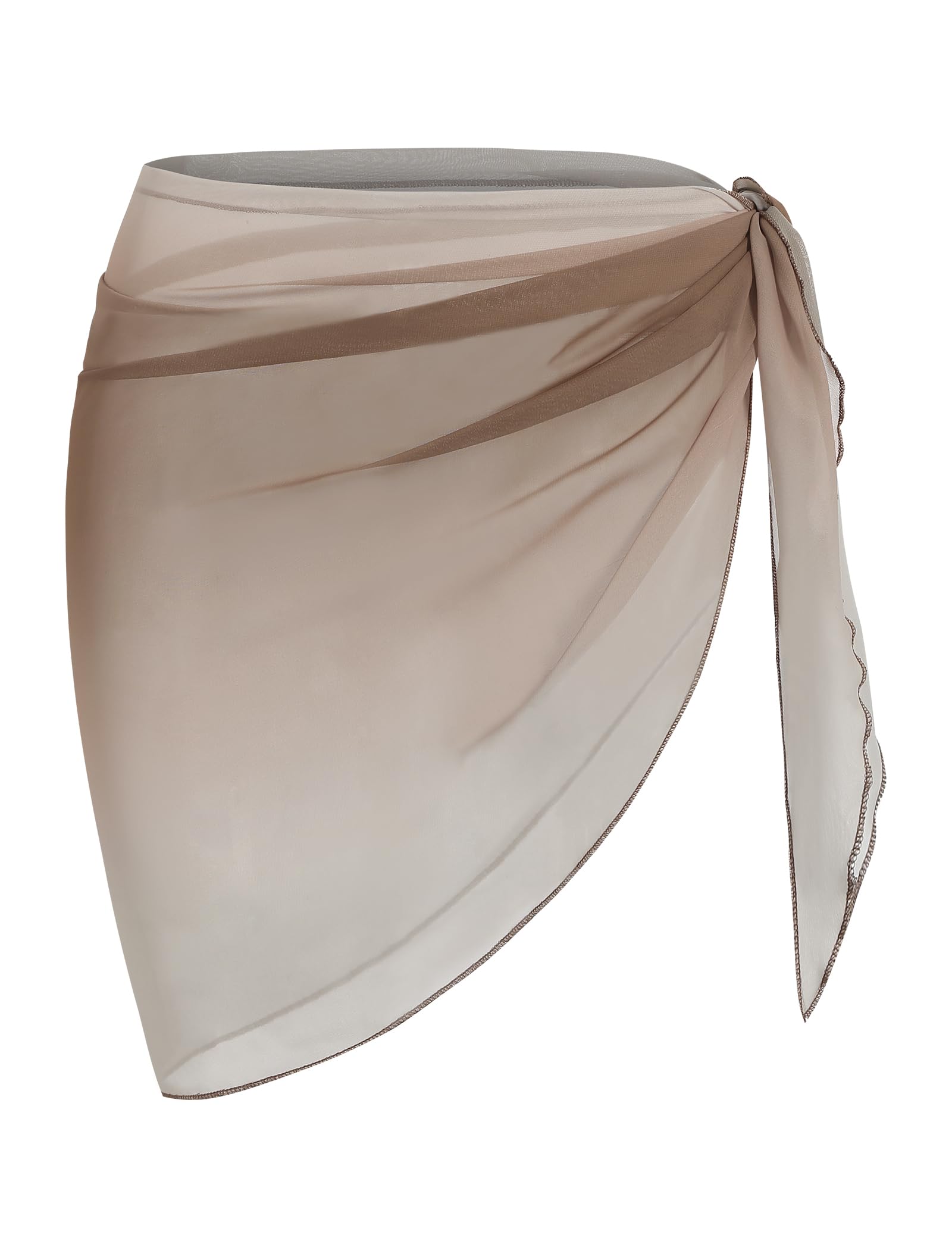 ZAFUL Boho Beach Cover Ups for Women Sarong Coverups Sheer Bikini Chiffon Wraps Skirts for Swimwear