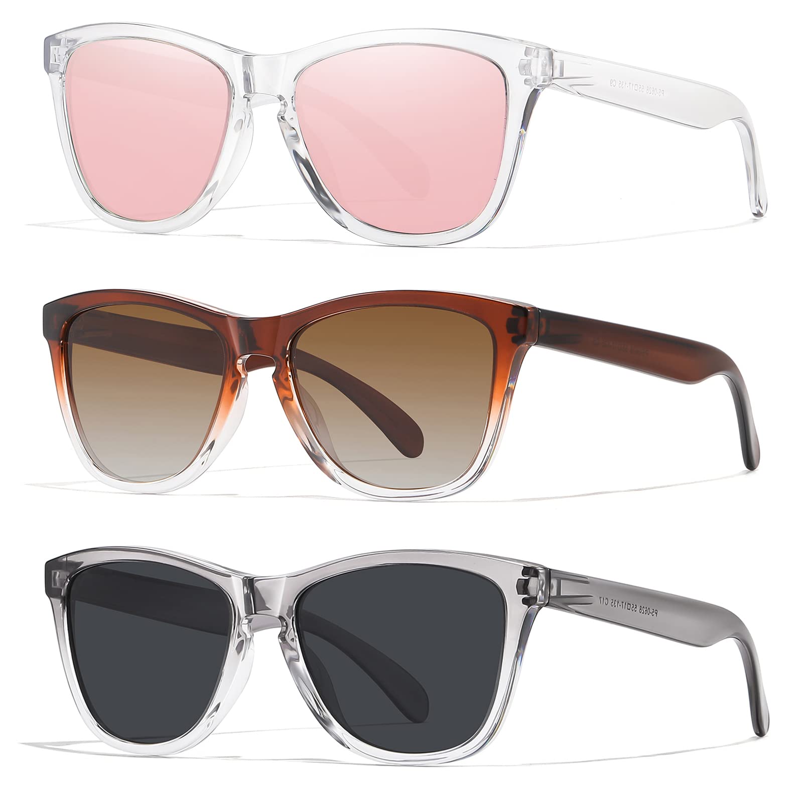 Sunglasses Womens Polarized Sunglasses for Mens Womens Retro Mirror Lens for Driving Fishing UV400 Protection