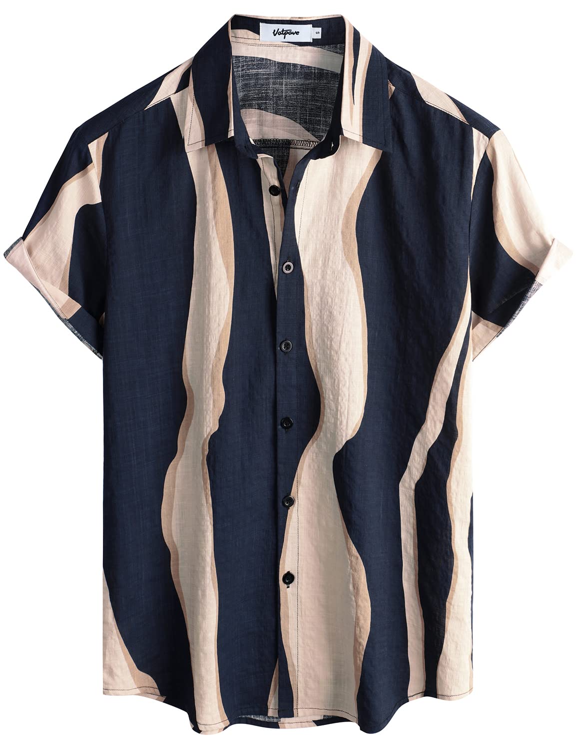 VATPAVE Mens Casual Hawaiian Floral Shirts Short Sleeve Button Down Tropical Shirts Beach Summer Shirts