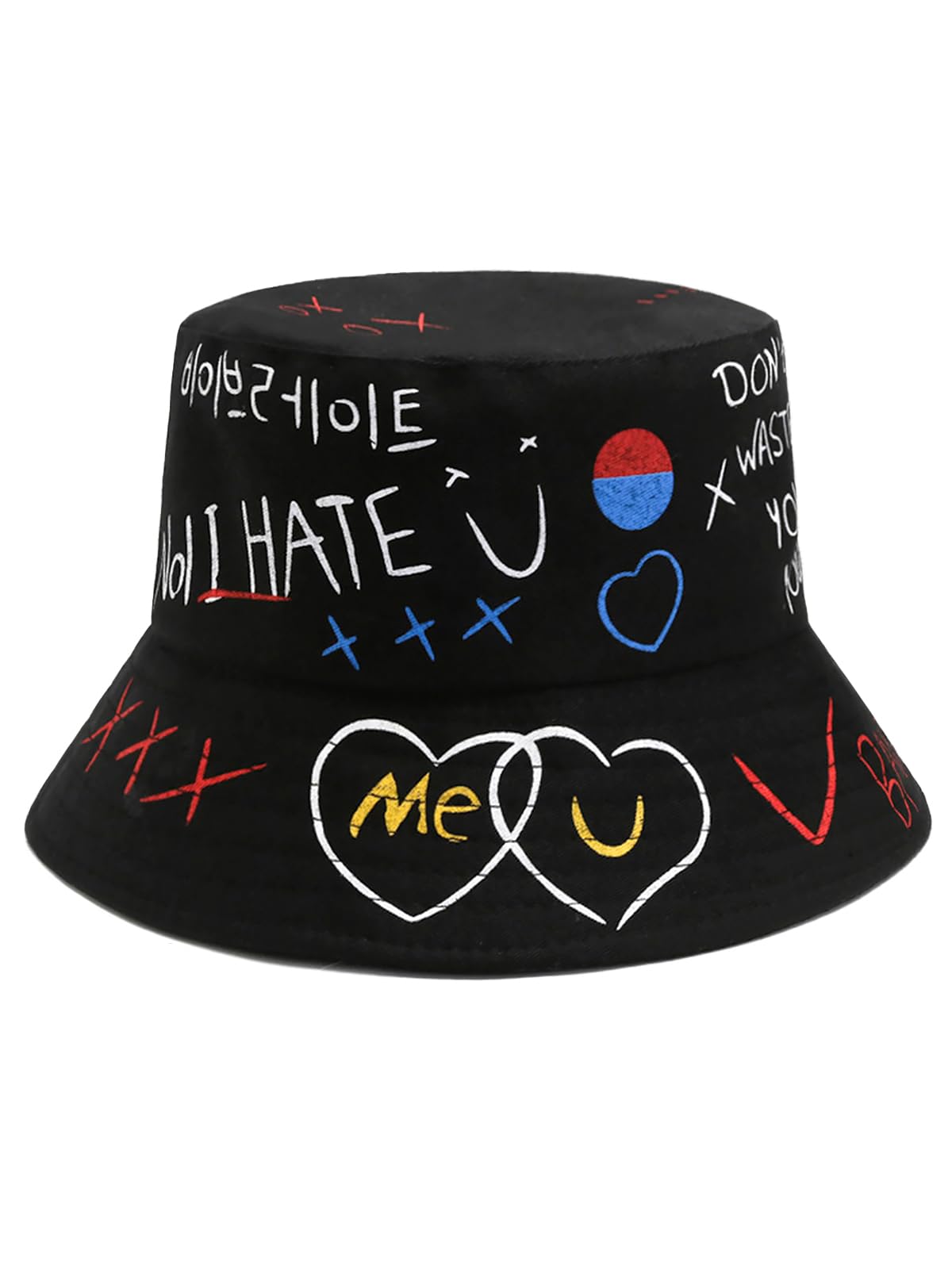 Packable Reversible Printed Bucket Hat Unisex for Men Women Beach Fisherman Cap
