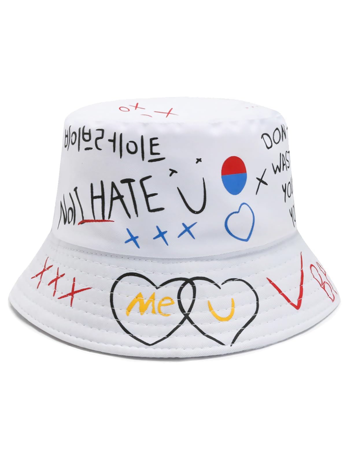 Packable Reversible Printed Bucket Hat Unisex for Men Women Beach Fisherman Cap