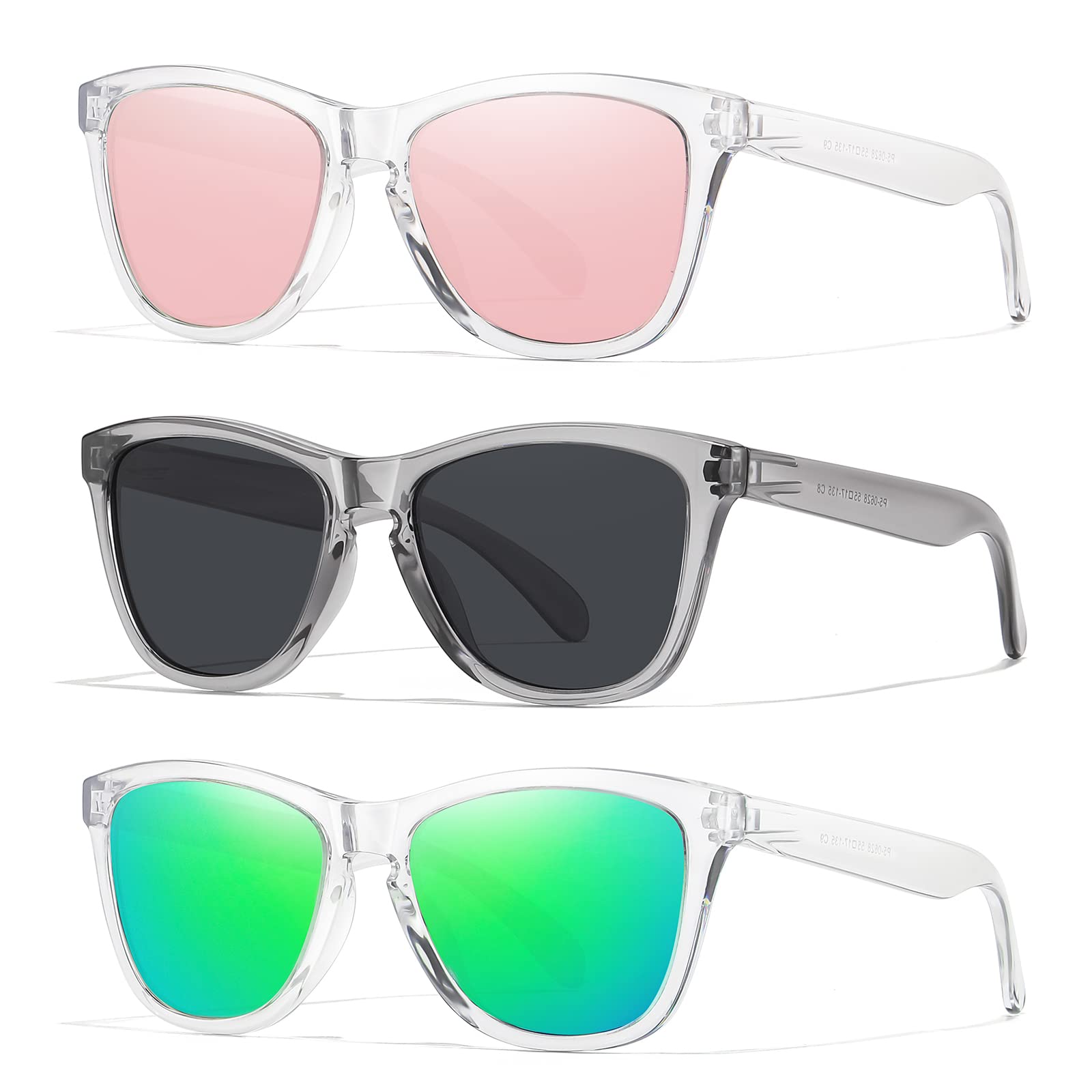Sunglasses Womens Polarized Sunglasses for Mens Womens Retro Mirror Lens for Driving Fishing UV400 Protection