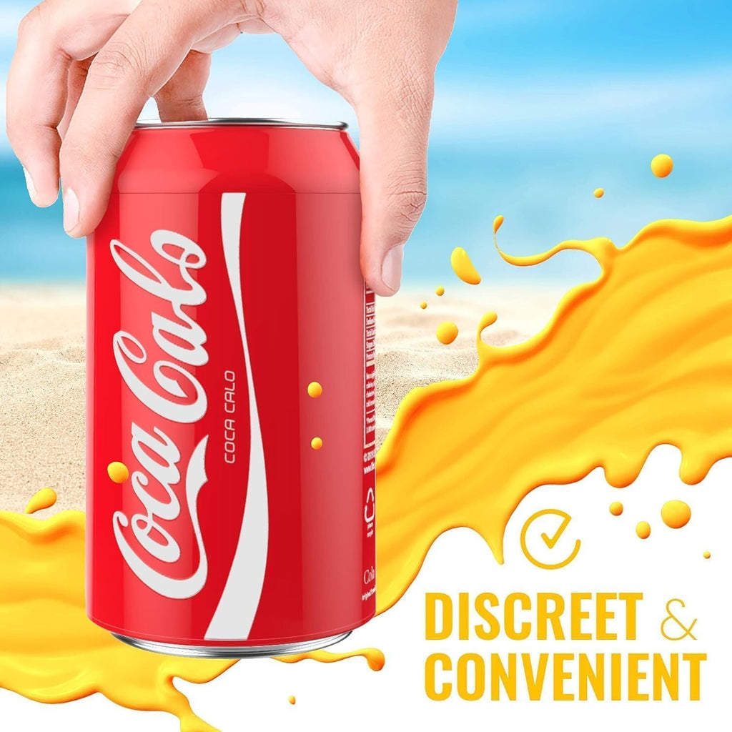BeerSkin Skywin Silicone Can Covers that Look Like Soda - 6 Pack 12 oz (355ml), Reusable & Durable Soda Can Cover, Fun Kozies for Cans for Camping, Parties, Outdoor, Beach Accessories (Red)