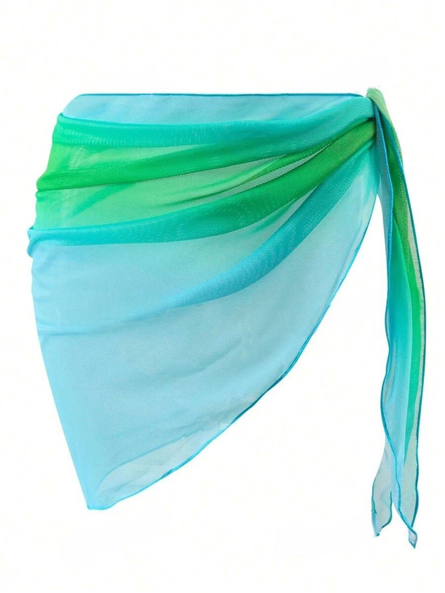 ZAFUL Boho Beach Cover Ups for Women Sarong Coverups Sheer Bikini Chiffon Wraps Skirts for Swimwear