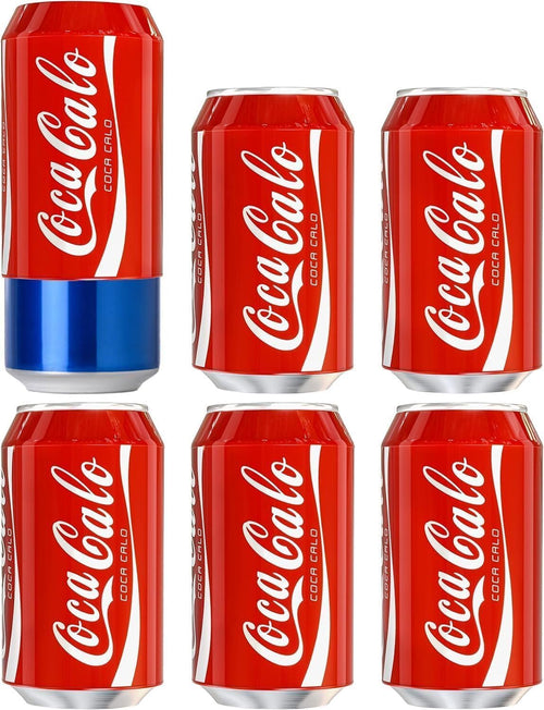 BeerSkin Skywin Silicone Can Covers that Look Like Soda - 6 Pack 12 oz (355ml), Reusable & Durable Soda Can Cover, Fun Kozies for Cans for Camping, Parties, Outdoor, Beach Accessories (Red)