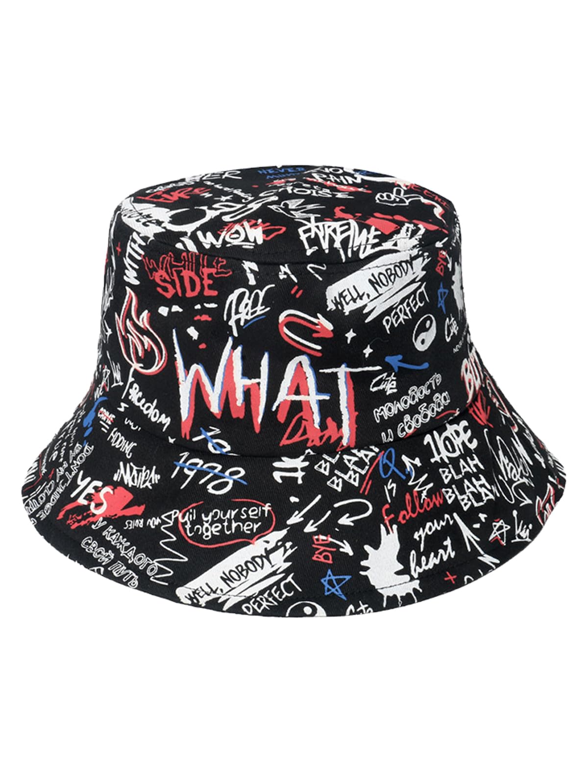 Packable Reversible Printed Bucket Hat Unisex for Men Women Beach Fisherman Cap