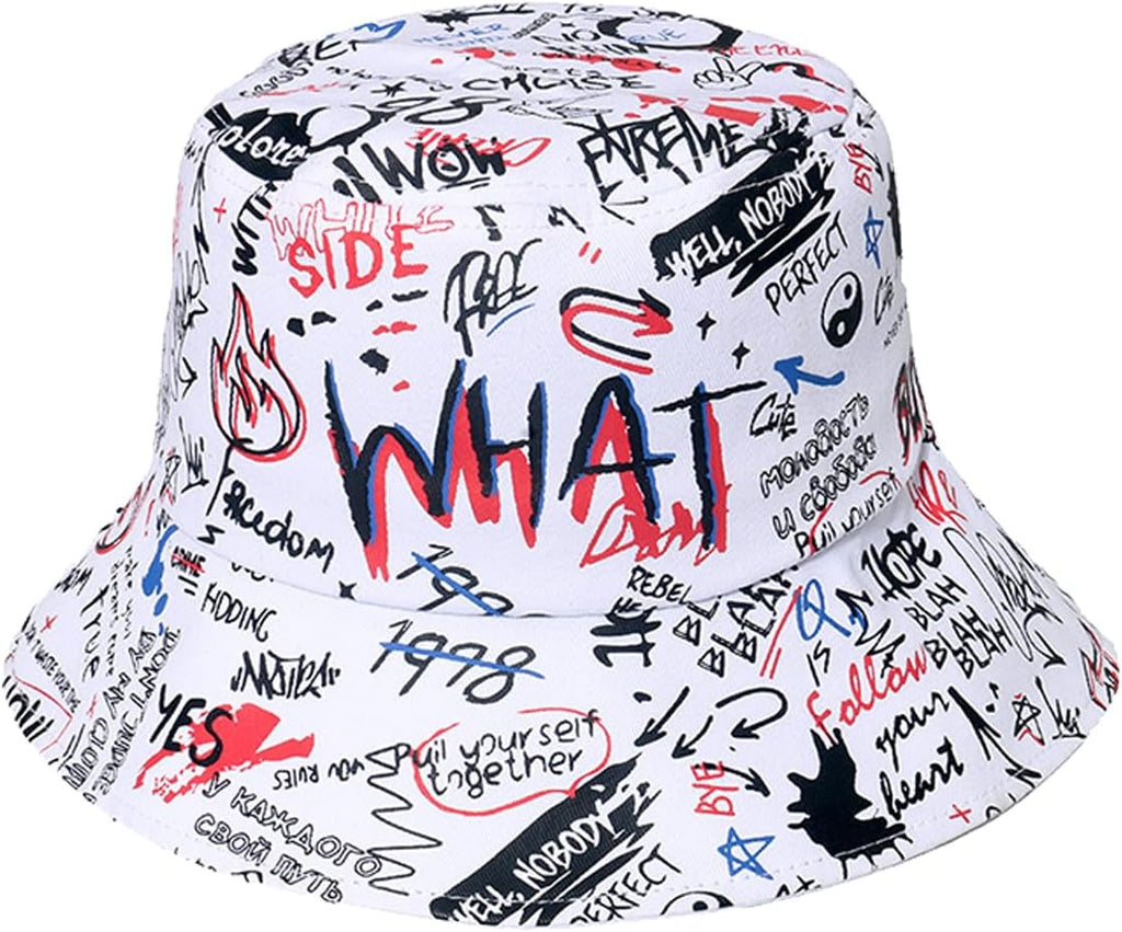Packable Reversible Printed Bucket Hat Unisex for Men Women Beach Fisherman Cap