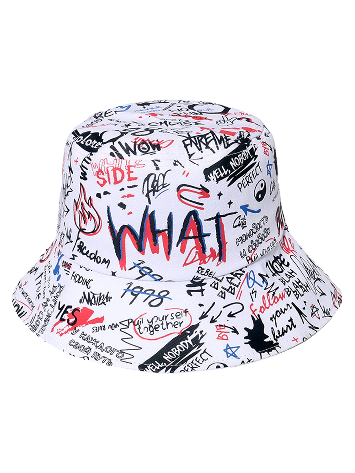 Packable Reversible Printed Bucket Hat Unisex for Men Women Beach Fisherman Cap