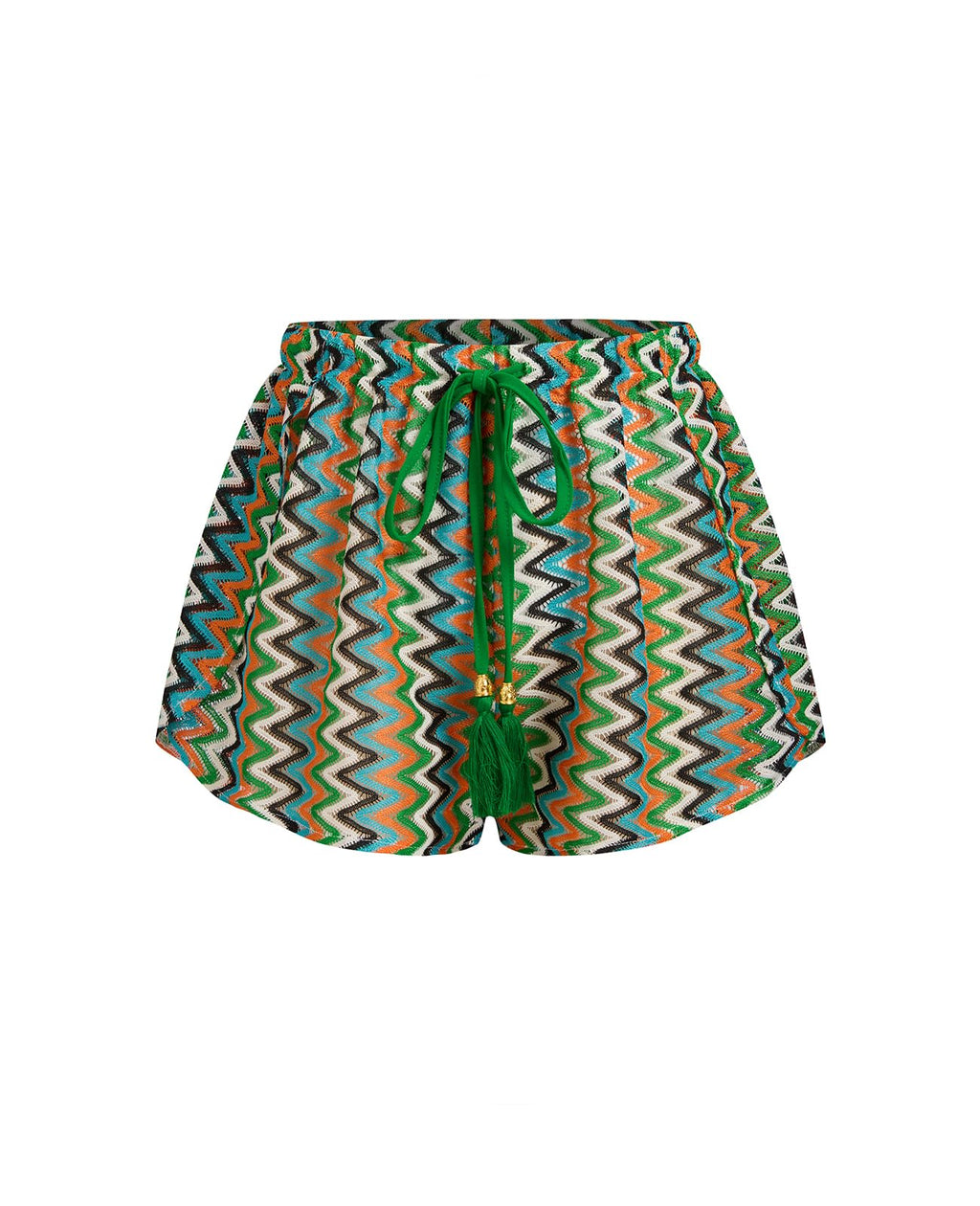ZAFUL Crochet Cover Up Shorts for Women Beach Swimwear 2026 Boho High Waisted Drawstring Flowy Swim Bottom