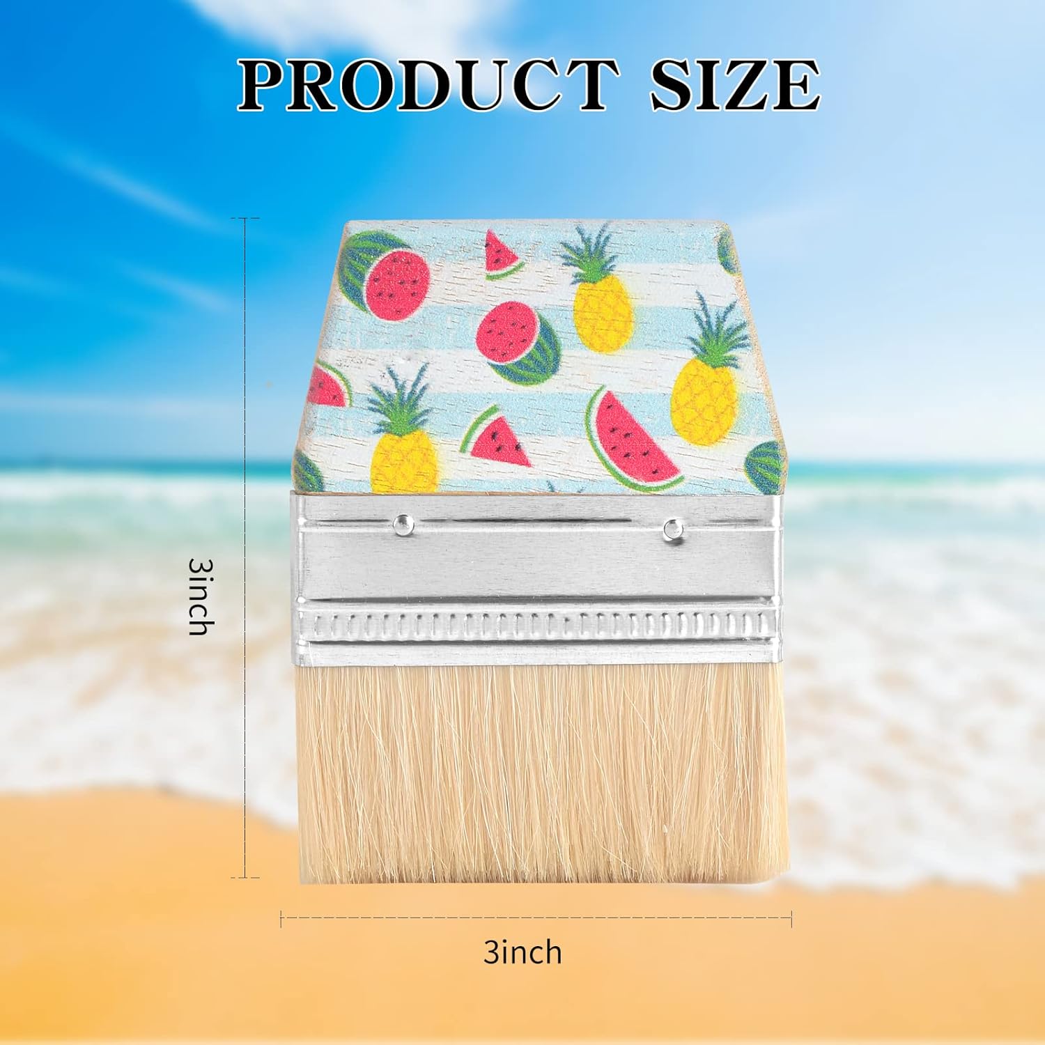 WANGDEFA Sand Beach Cleaning Brush Body Skin Feet Sand Remover for Beach Volleyball Sandboxes Beach Events Water Activities Sand Occasion (Fruit)