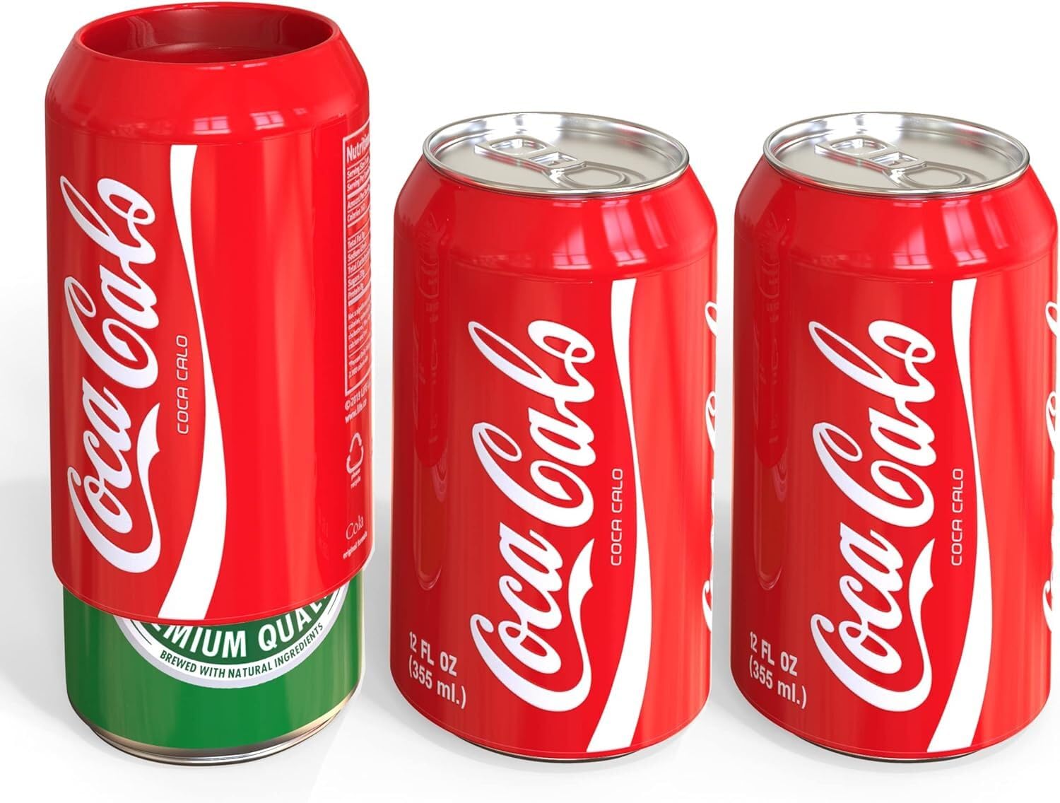 BeerSkin Skywin Silicone Can Covers that Look Like Soda - 6 Pack 12 oz (355ml), Reusable & Durable Soda Can Cover, Fun Kozies for Cans for Camping, Parties, Outdoor, Beach Accessories (Red)