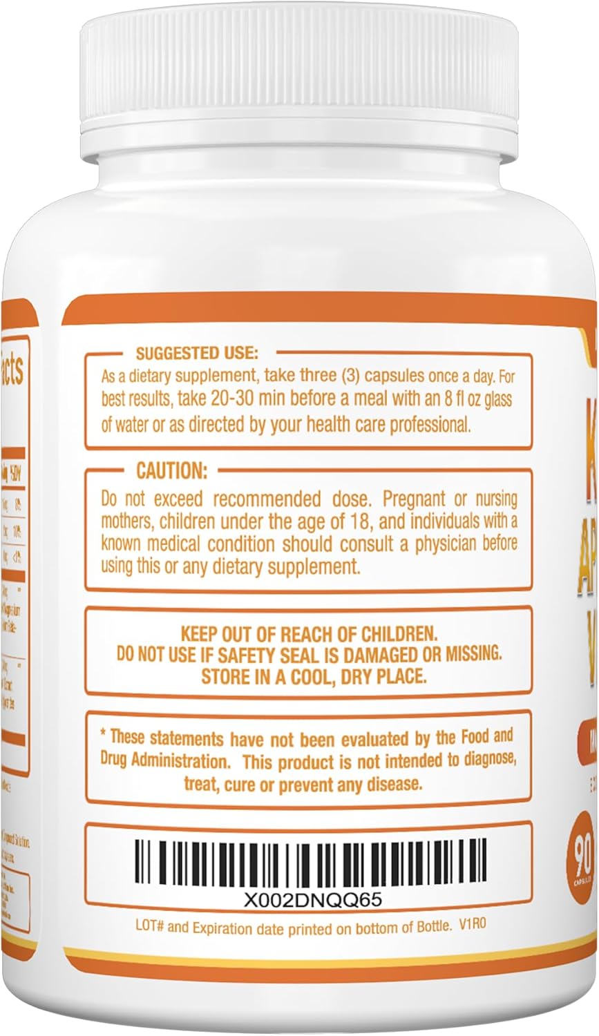 Purely Optimal Keto BHB & Apple Cider Vinegar Capsules - Exogenous Ketones Supplement with The Mother for Ketosis Support, Healthy Lifestyle & Overall Well-Being - 90 Capsules