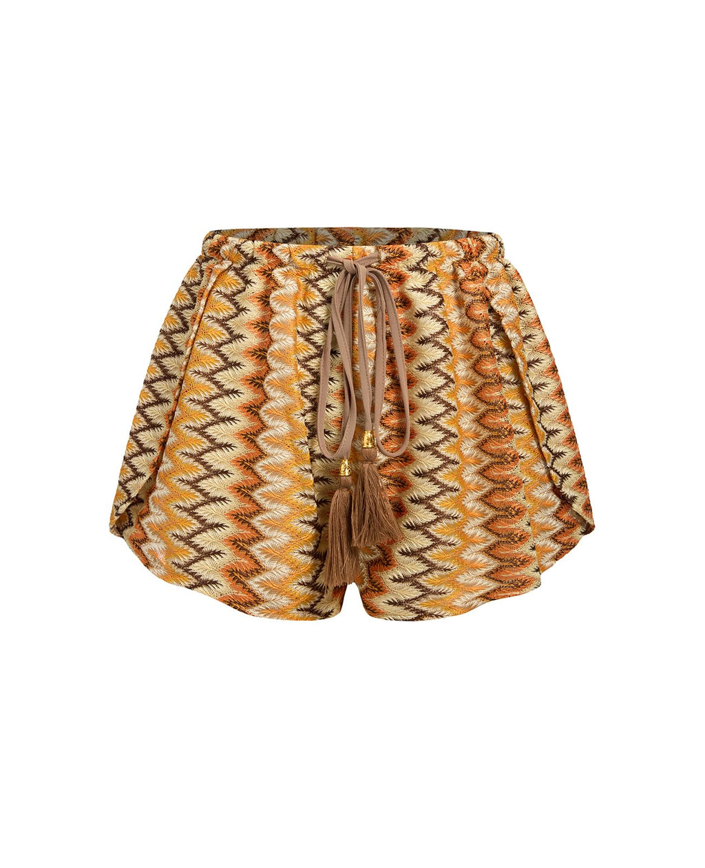 ZAFUL Crochet Cover Up Shorts for Women Beach Swimwear 2026 Boho High Waisted Drawstring Flowy Swim Bottom
