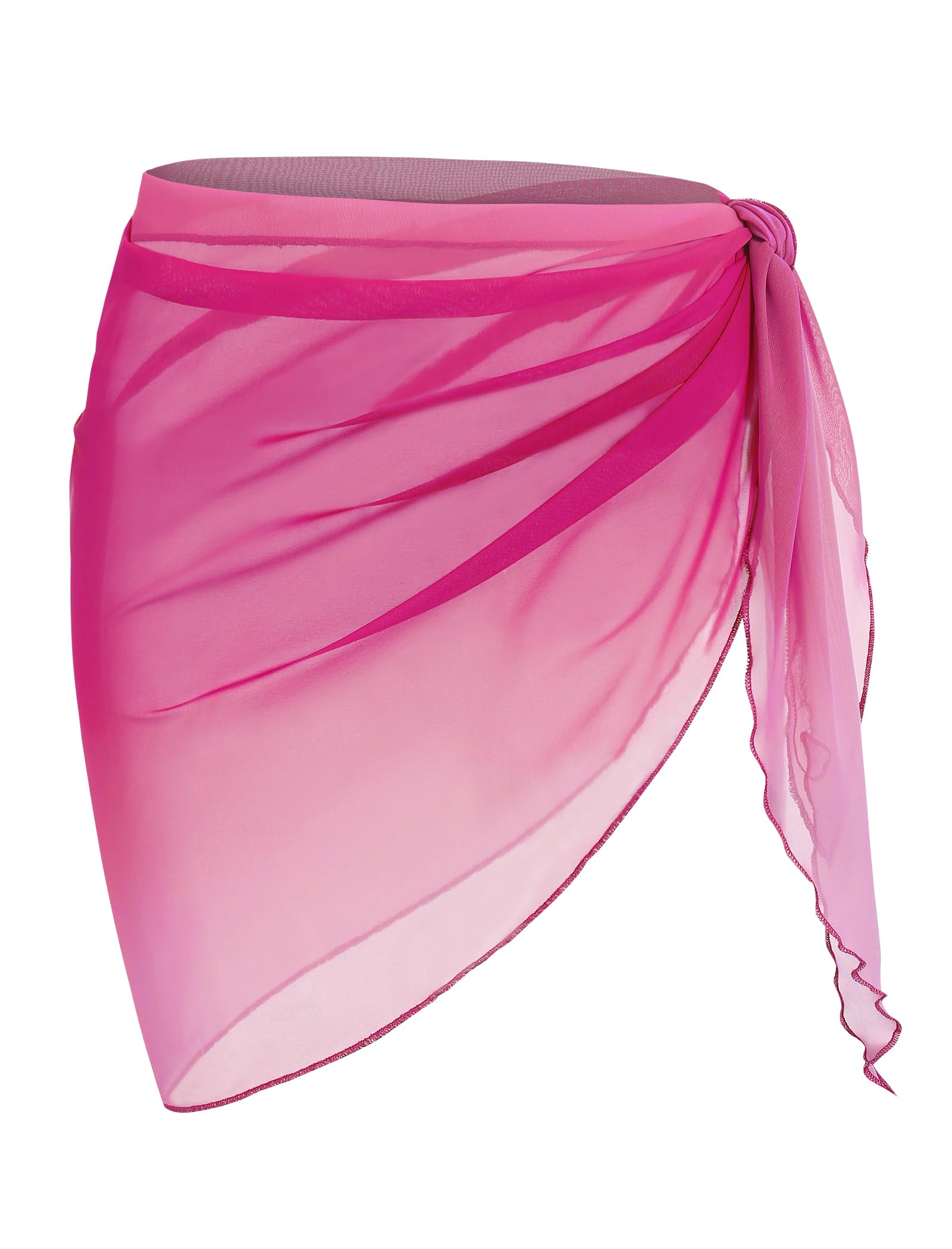 ZAFUL Boho Beach Cover Ups for Women Sarong Coverups Sheer Bikini Chiffon Wraps Skirts for Swimwear
