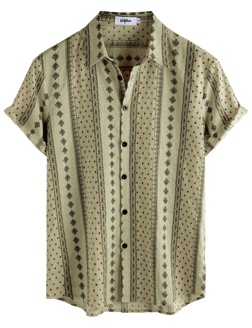 VATPAVE Mens Casual Hawaiian Floral Shirts Short Sleeve Button Down Tropical Shirts Beach Summer Shirts