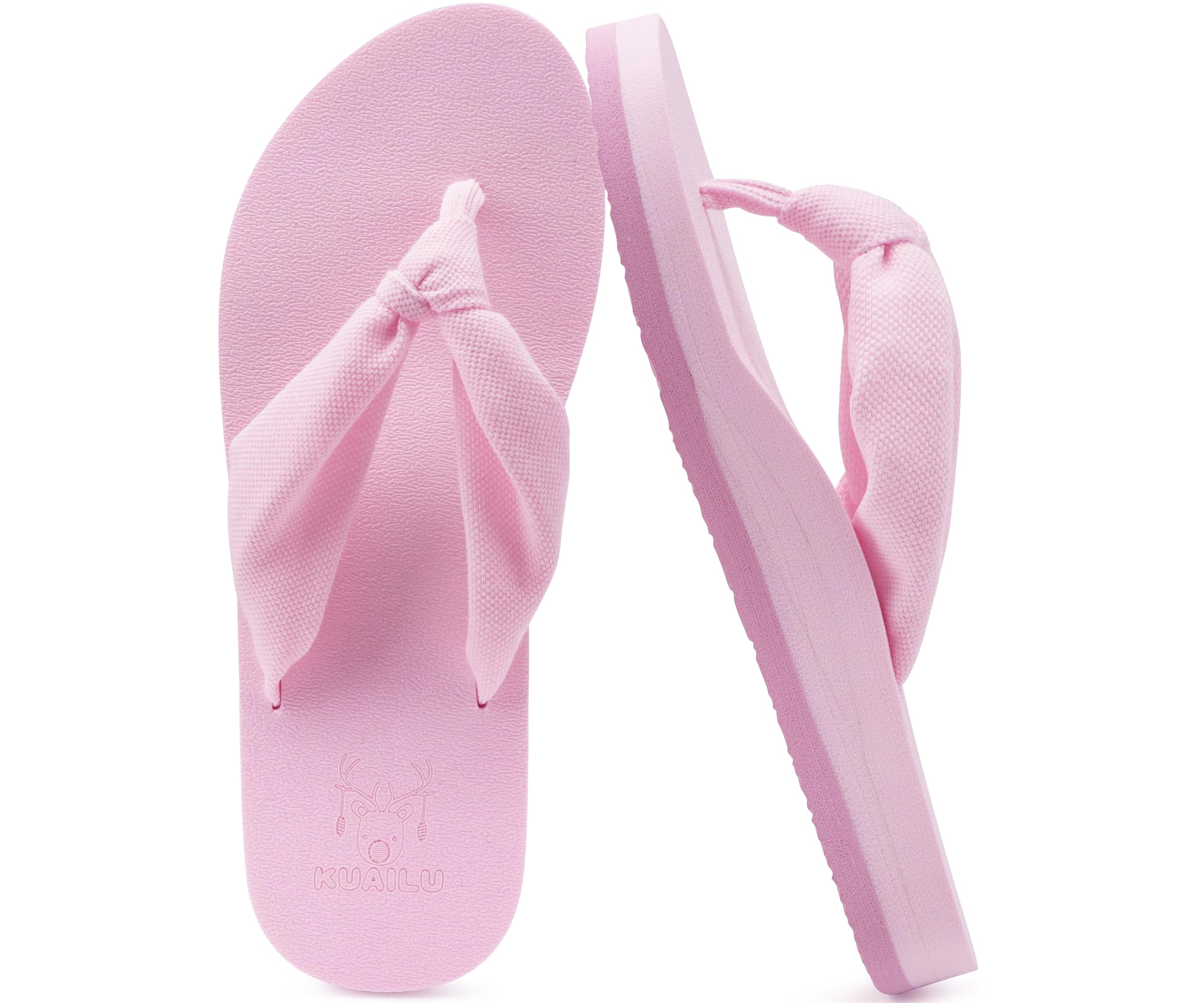 KuaiLu Flip Flops for Women with Arch Support Yoga Mat Comfortable Summer Beach Walking Thong Cushion Sandals Slip On Indoor Outdoor