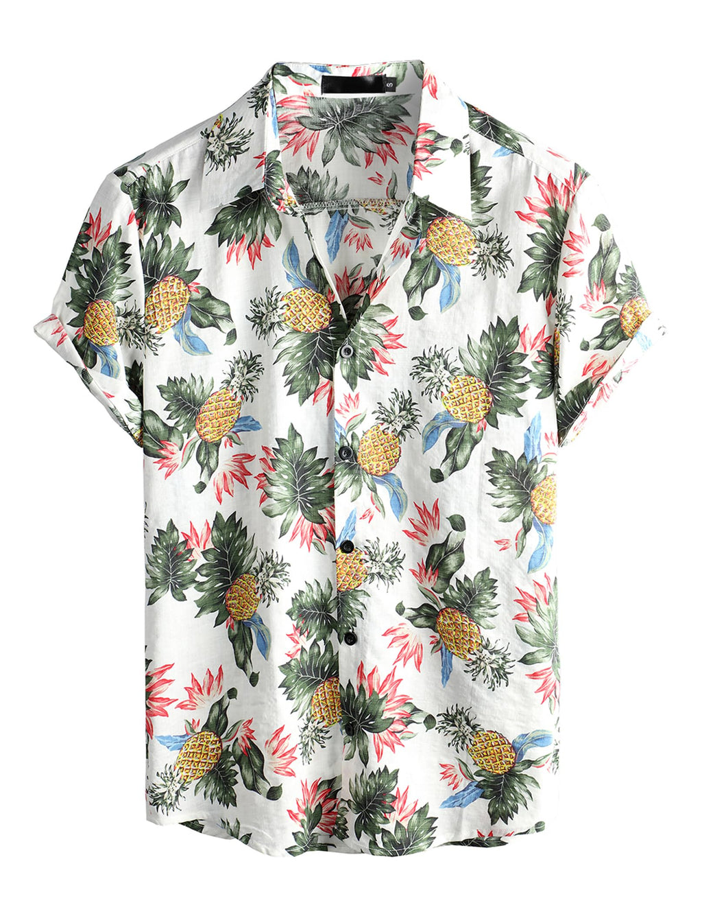 VATPAVE Mens Casual Hawaiian Floral Shirts Short Sleeve Button Down Tropical Shirts Beach Summer Shirts