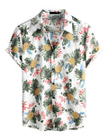 VATPAVE Mens Casual Hawaiian Floral Shirts Short Sleeve Button Down Tropical Shirts Beach Summer Shirts