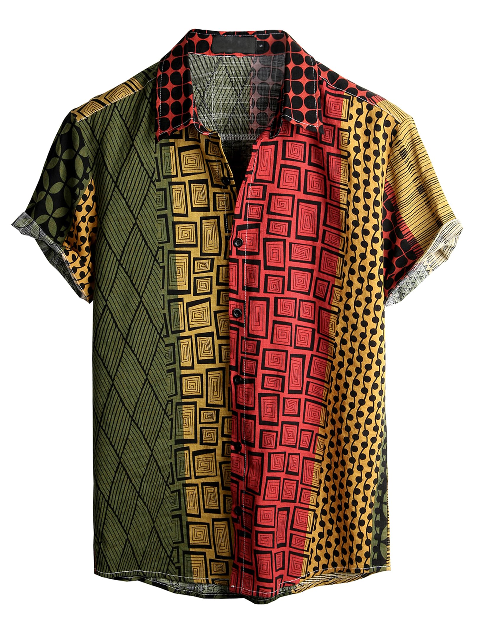 VATPAVE Mens Casual Hawaiian Floral Shirts Short Sleeve Button Down Tropical Shirts Beach Summer Shirts