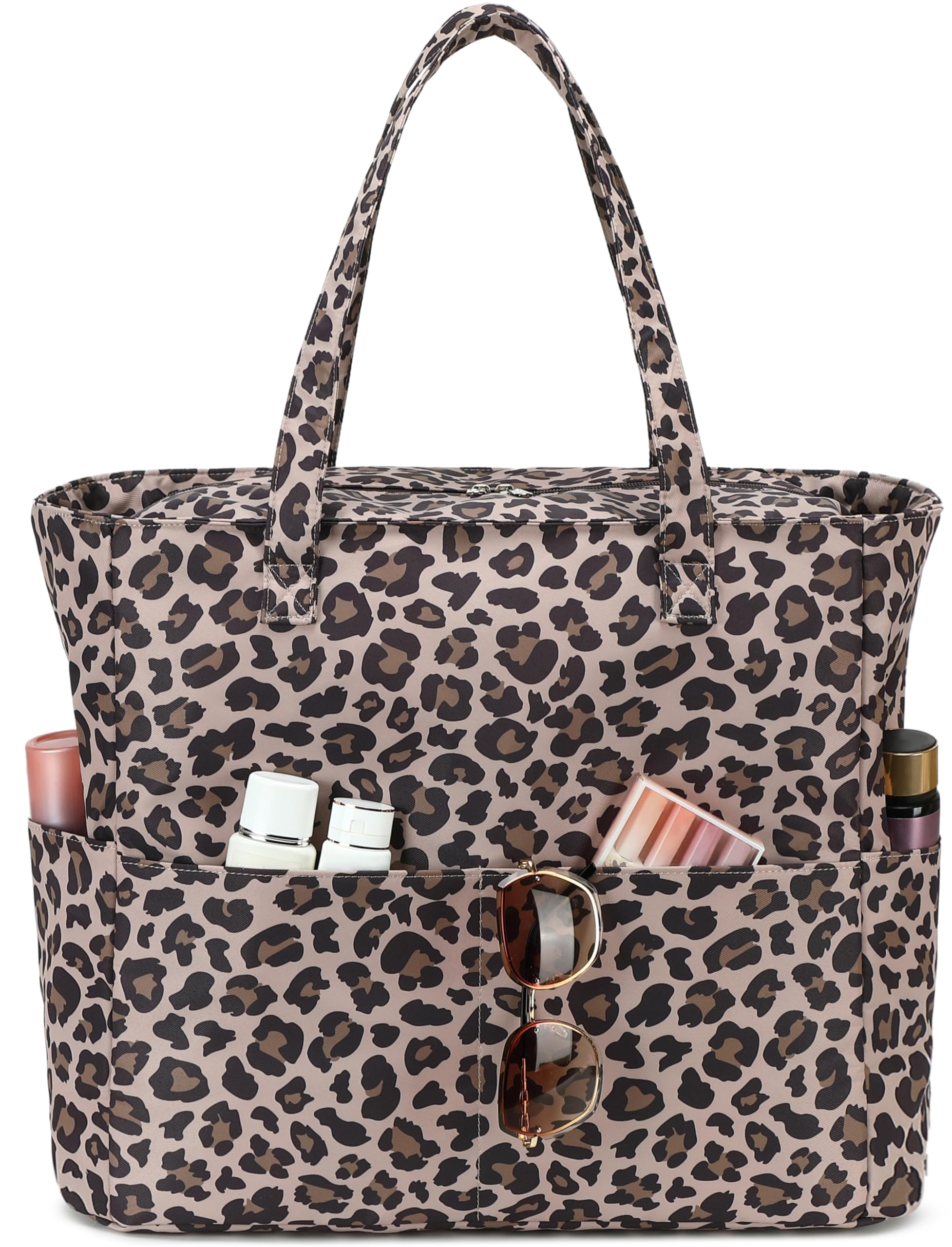 LEDAOU Large Beach Bag Women Waterproof Sandproof Zipper Beach Tote Pool Bag for Swim Gym Grocery Travel with Wet Pocket | Waterproof
