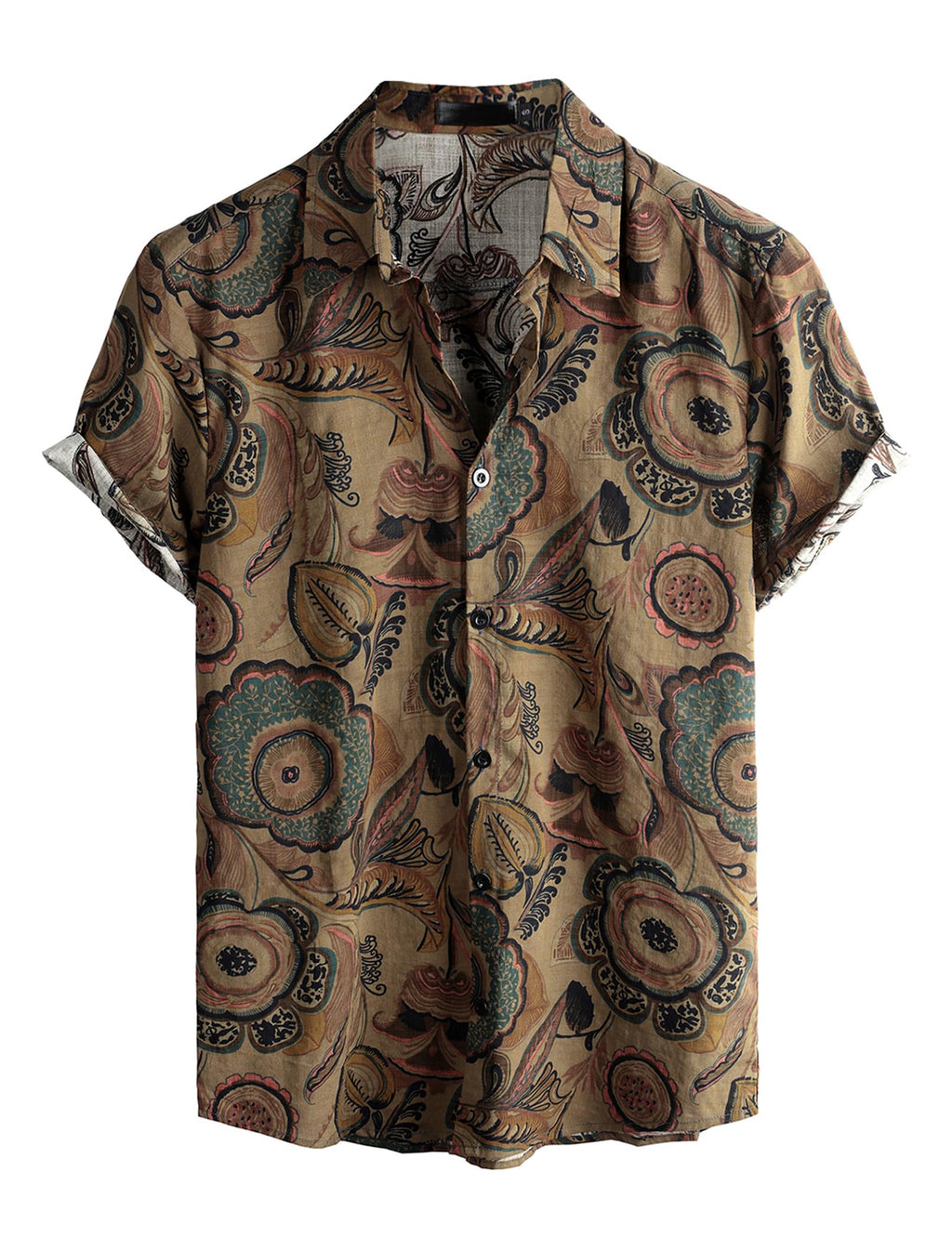 VATPAVE Mens Casual Hawaiian Floral Shirts Short Sleeve Button Down Tropical Shirts Beach Summer Shirts