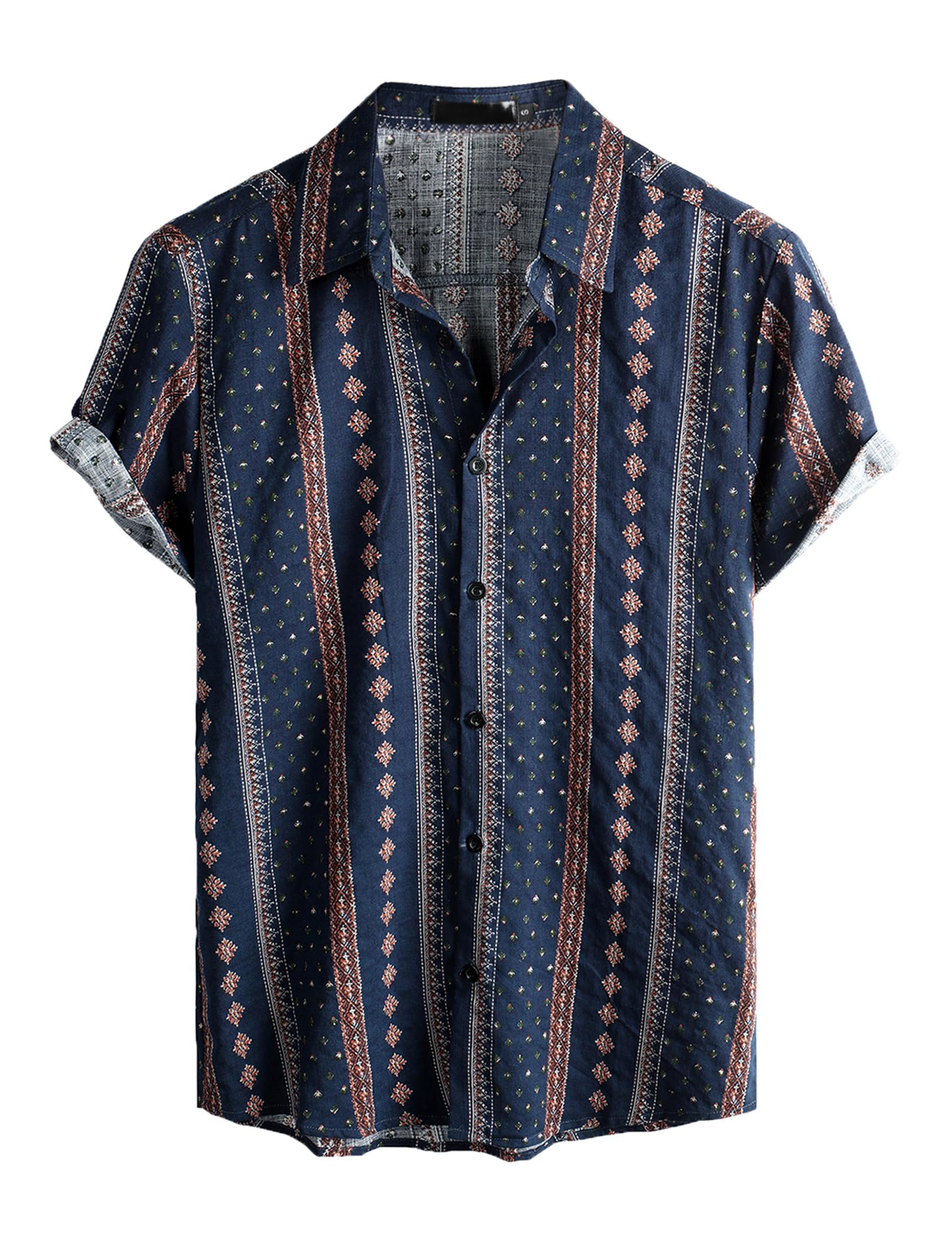 VATPAVE Mens Casual Hawaiian Floral Shirts Short Sleeve Button Down Tropical Shirts Beach Summer Shirts