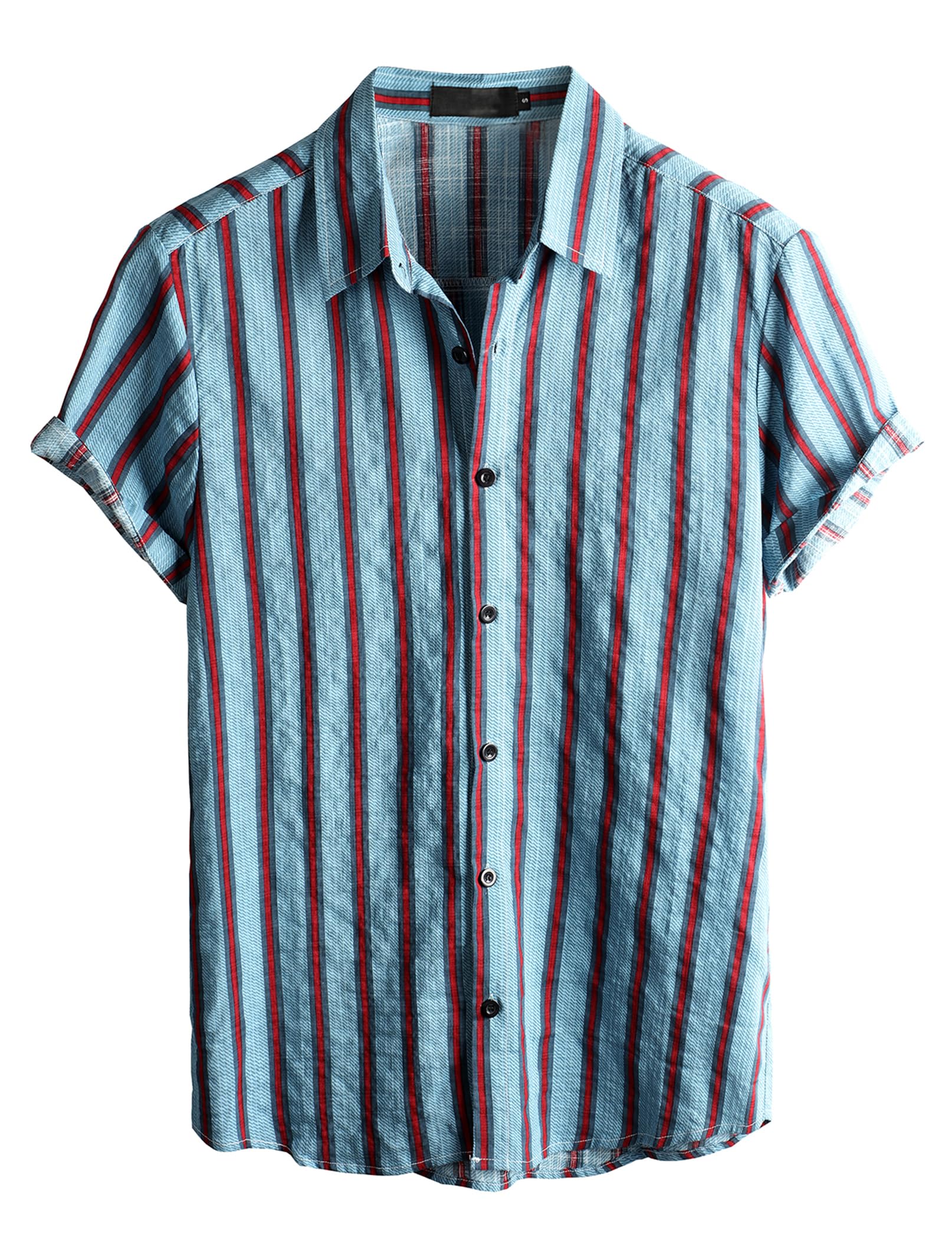 VATPAVE Mens Casual Hawaiian Floral Shirts Short Sleeve Button Down Tropical Shirts Beach Summer Shirts