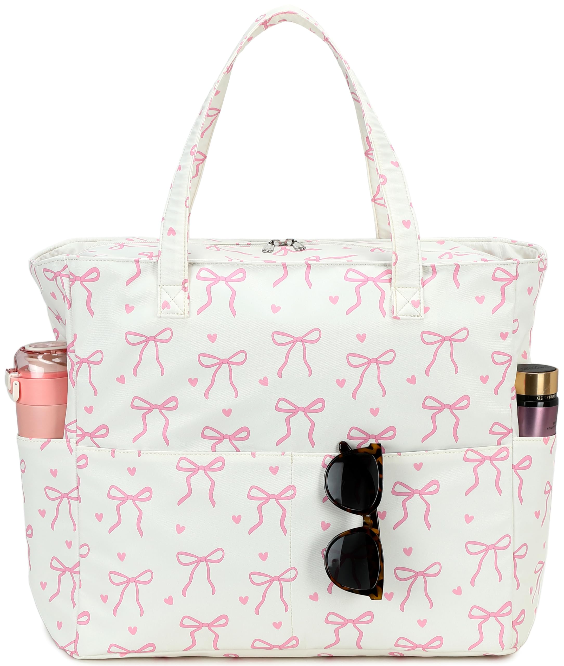 LEDAOU Large Beach Bag Women Waterproof Sandproof Zipper Beach Tote Pool Bag for Swim Gym Grocery Travel with Wet Pocket | Waterproof