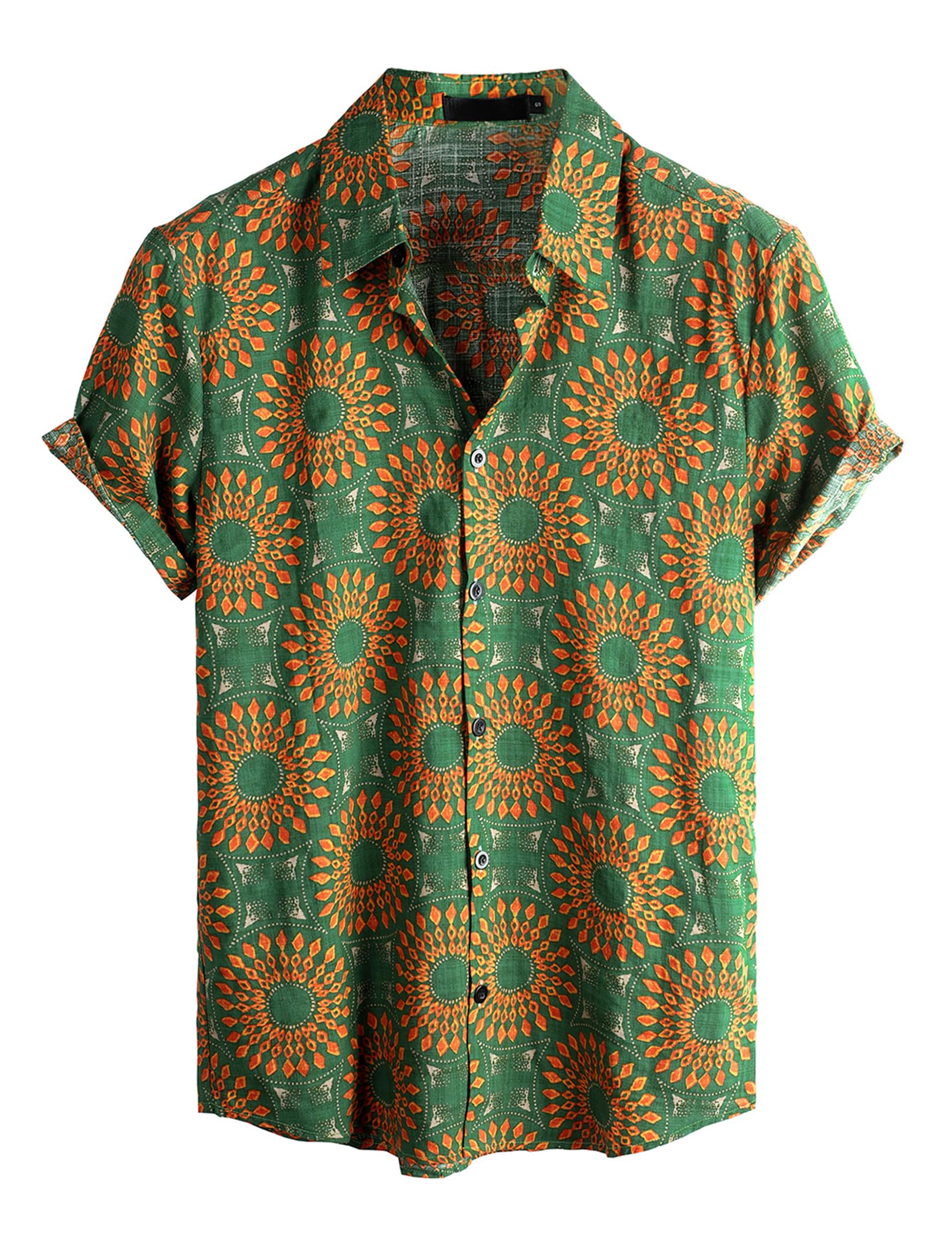 VATPAVE Mens Casual Hawaiian Floral Shirts Short Sleeve Button Down Tropical Shirts Beach Summer Shirts