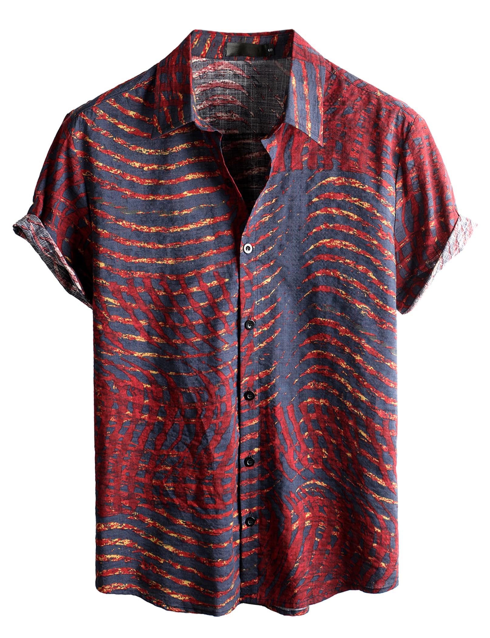 VATPAVE Mens Casual Hawaiian Floral Shirts Short Sleeve Button Down Tropical Shirts Beach Summer Shirts