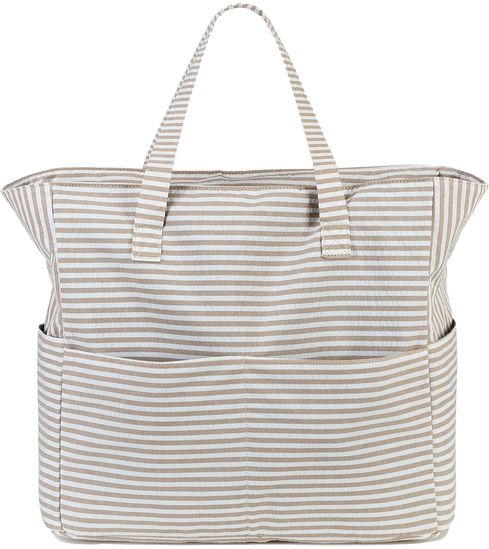 LEDAOU Large Beach Bag Women Waterproof Sandproof Zipper Beach Tote Pool Bag for Swim Gym Grocery Travel with Wet Pocket | Waterproof