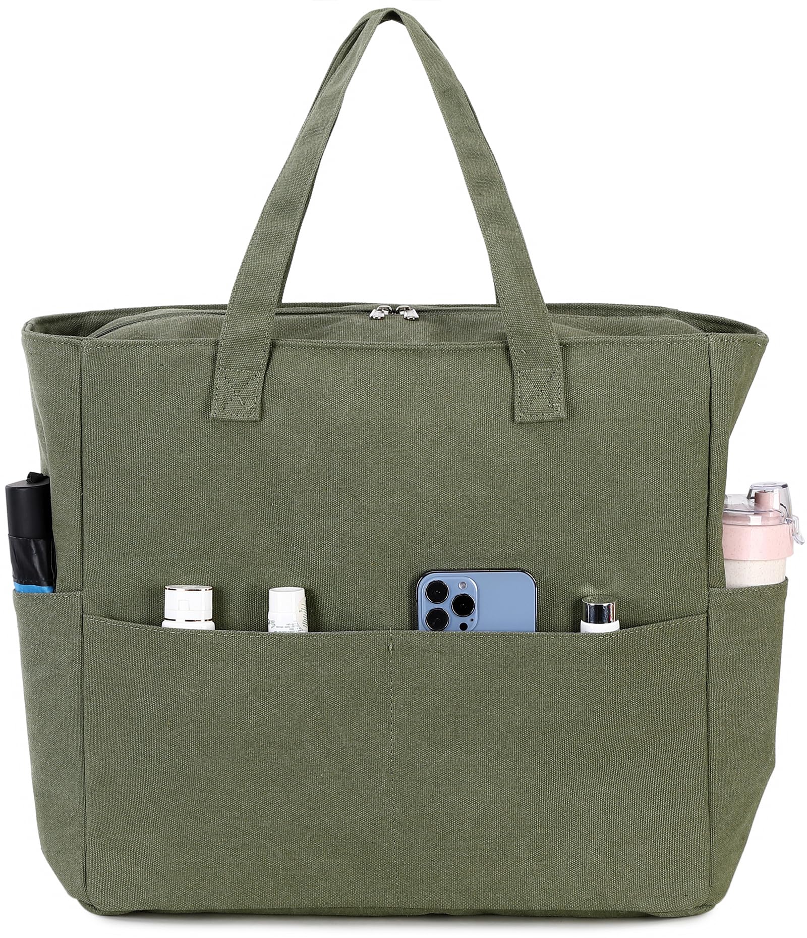 LEDAOU Large Beach Bag Women Waterproof Sandproof Zipper Beach Tote Pool Bag for Swim Gym Grocery Travel with Wet Pocket | Waterproof
